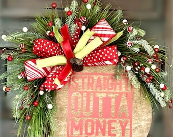 Christmas Wreath, Christmas Grapevine Wreath, Holiday Decor, Holiday Front Door Wreath, Winter Wreath, Christmas Gifts, Rustic Christmas