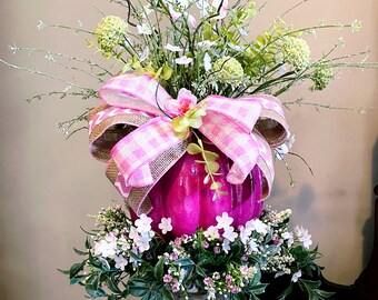 Glam Pumpkin, Fall Centerpiece, Elegant Pumpkin Decor, Pumpkin Centerpiece, Fall Pumpkin, Pumpkin Arrangement, Fall Floral Arrangement