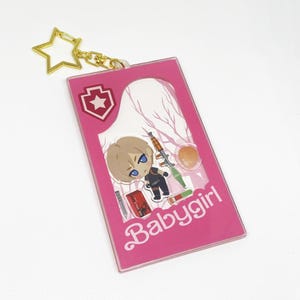 LS Leon S. Kennedy Resident Evil inspiriert Babygirl Box Shaky Charme / Schlüsselanhänger