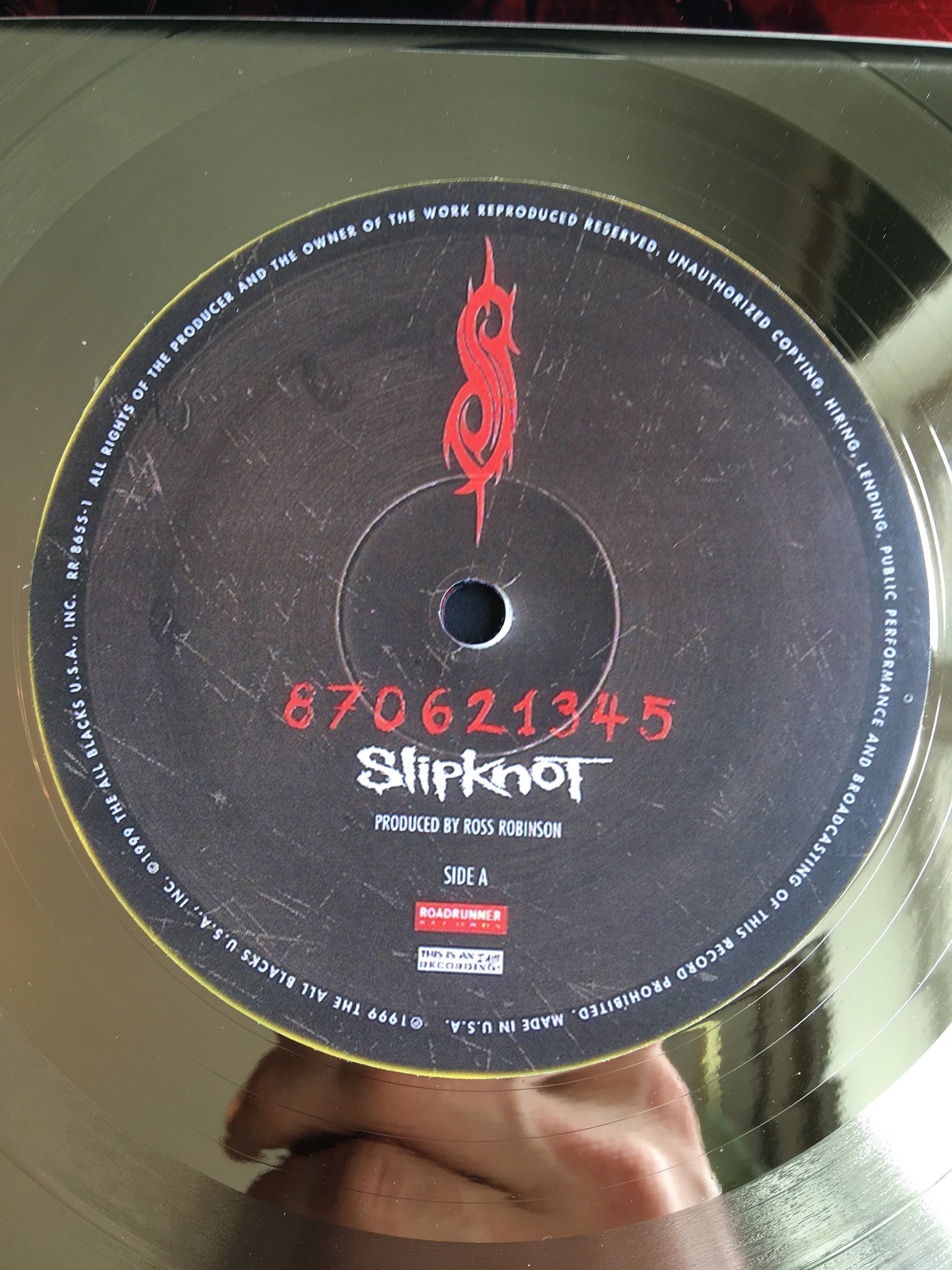 Slipknot Slipknot 1999 framed display gold vinyl record Etsy