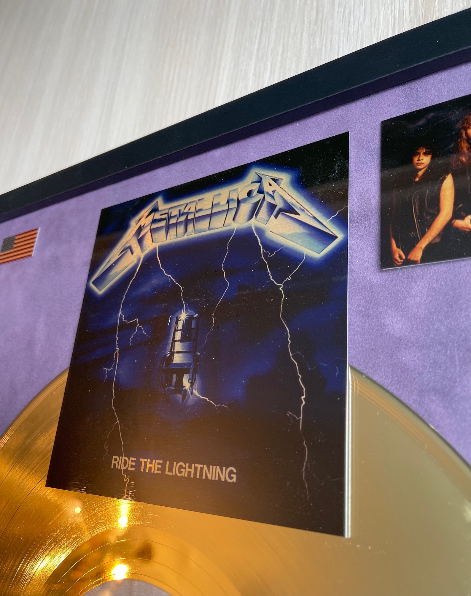 Ride The Lightning 1984 Metallica Vinyl Record Framed Etsy