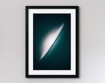 Sombrero Galaxy (Fine Art Print) Hubble NASA Space Poster