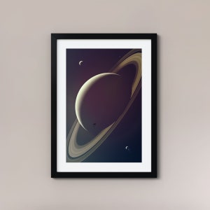 Saturn (Fine Art Print) Space Poster