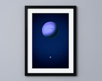 Neptune (Fine Art Print) Space Poster