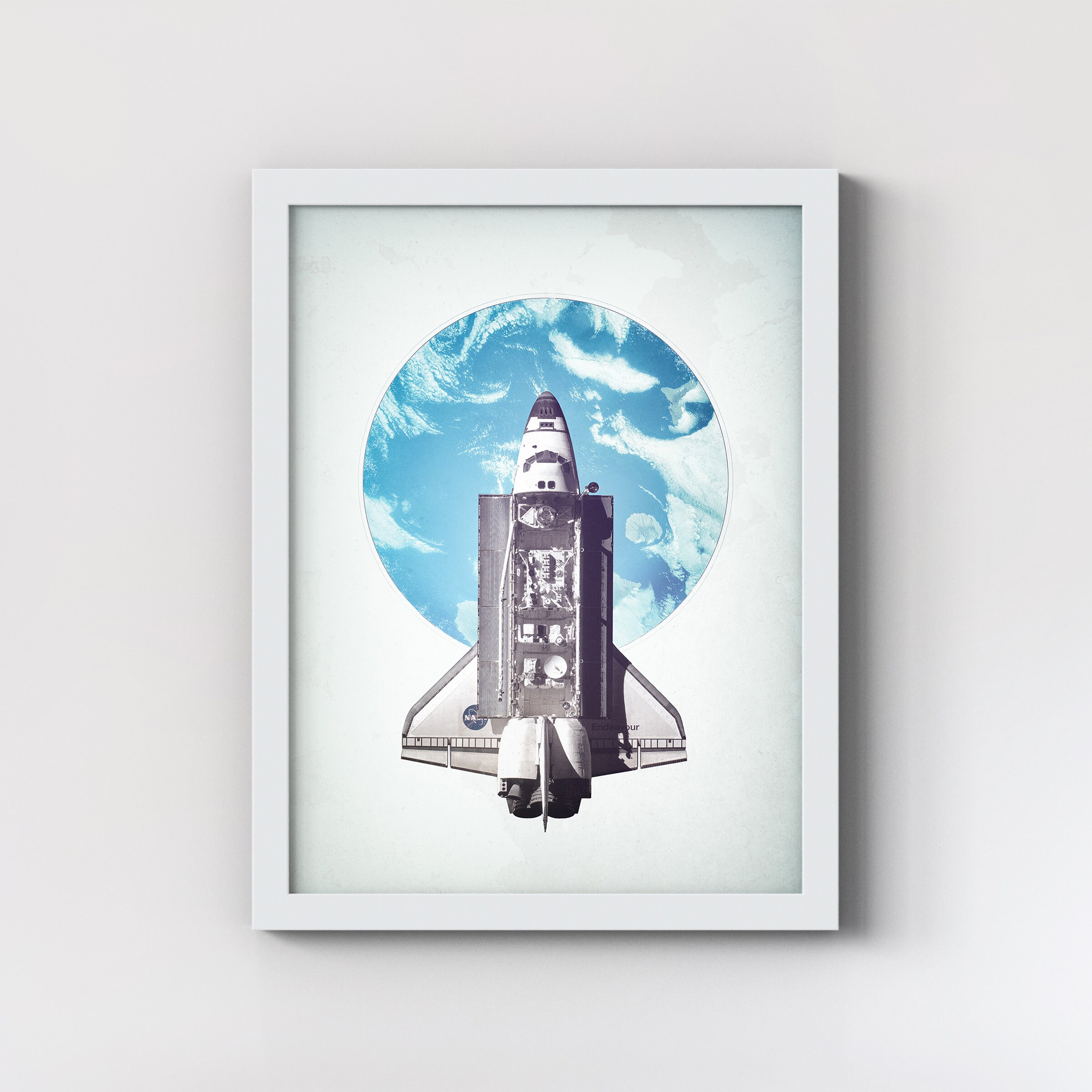 NASA Space Shuttle (fine Art Print) Vintage Space Poster - Etsy