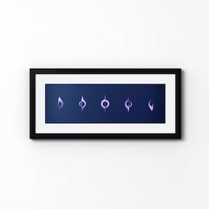 Black Hole Phases - Blue (Unframed Fine Art Print) Space Poster, Wall Decor