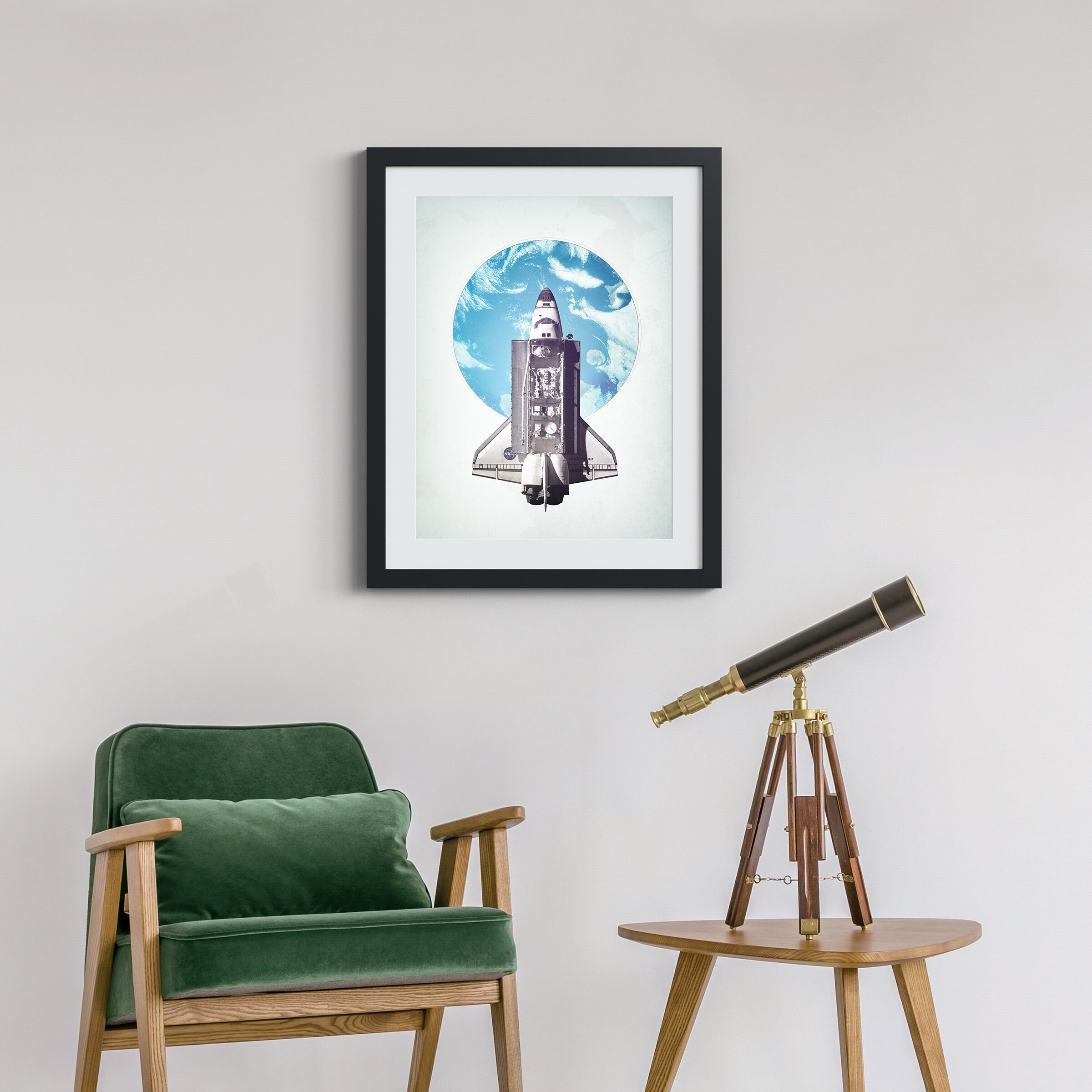 NASA Space Shuttle (fine Art Print) Vintage Space Poster - Etsy