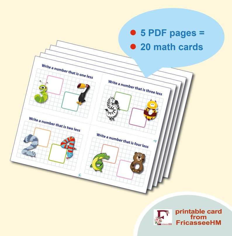 Montessori Printable Animals Numbers Cards 0-10 Montessori - Etsy