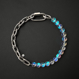 CENNE | Ręcznie robiony naszyjnik ze stali nierdzewnej | Biżuteria industrialna Rave