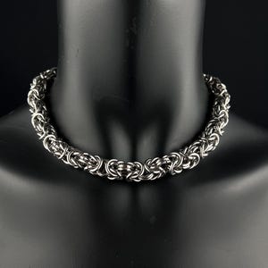 Chainmaille • Necklace • Bracelet • Stainless steel • Chain • Rave
