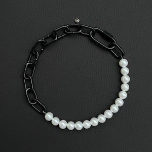 NIET-BINAIRE | Handgemaakte stalen ketting | Industriële rave-sieraden