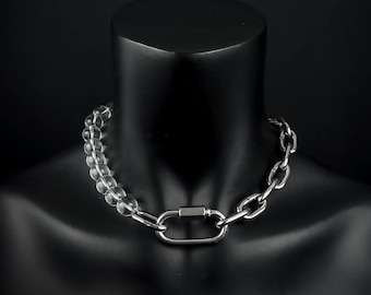 WATER | Handmade Stainless Steel Necklace | Industrial Rave Jewellery