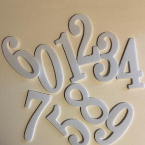 Numeri in gomma eva per decorazioni