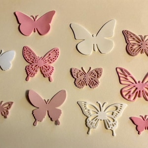 Set farfalle in gomma eva per decorazioni torte scenografice e bigliettini