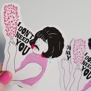 Freddie Mercury Vinyl Sticker / Queen Music Band Rock I want to Break Free I Don&#39;t Need You Bohemian Rhapsody