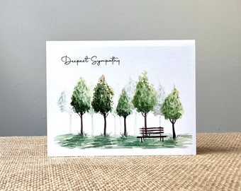 With Deepest Sympathy-Greeting Card -100% Recycled Paper -Eco-friendly -Sorry For Your Loss-Size A2-4.25"x5.5"