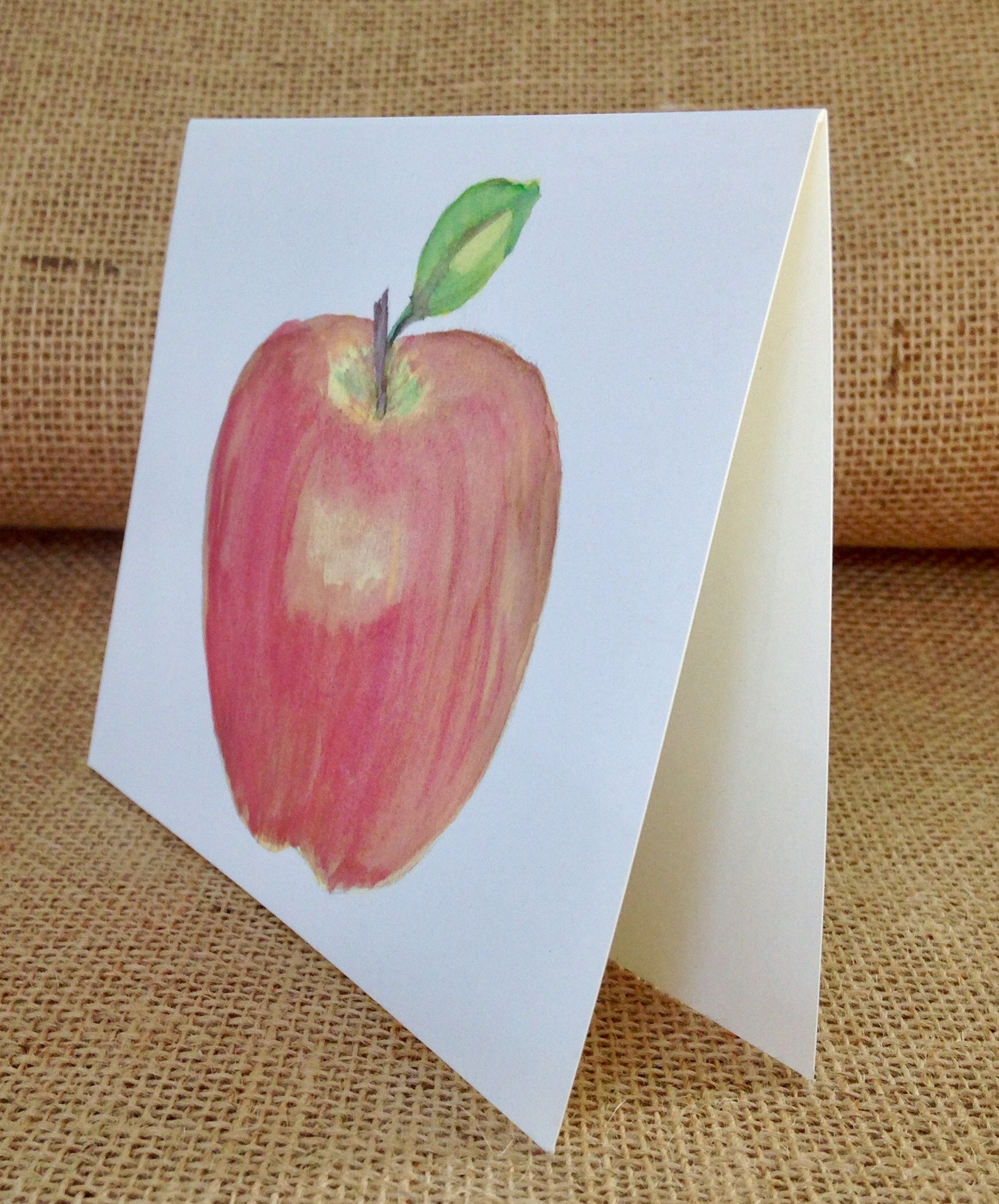 AppleGreeting CardAll OccasionHandmade100 Recycled Etsy