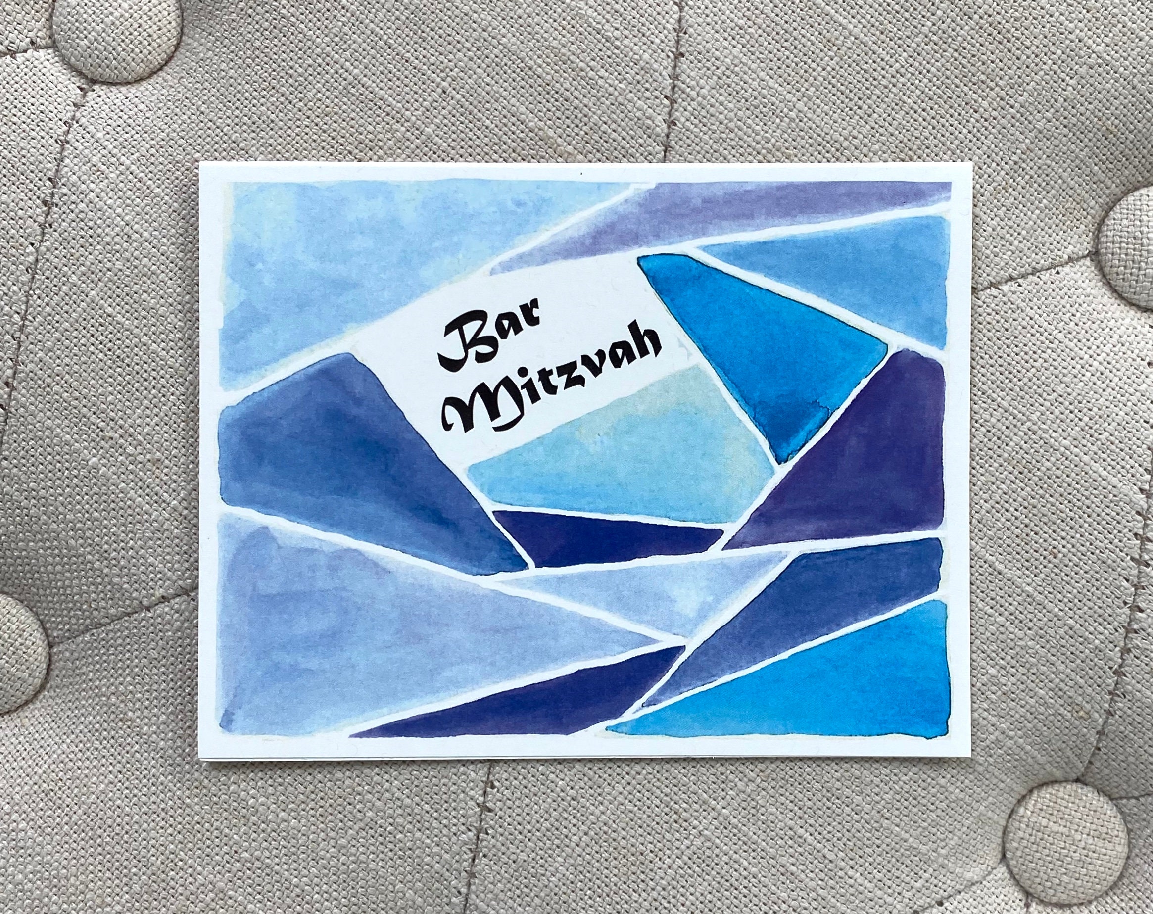 Bar Mitzvah-money/gift Card Holder-greeting Card-100% Recycled - Etsy