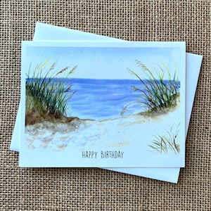 Birthday Friend-Beach-Greeting Card -100% Recycled Paper -Eco-friendly-Size A2-4.25&quot;x5.5&quot;