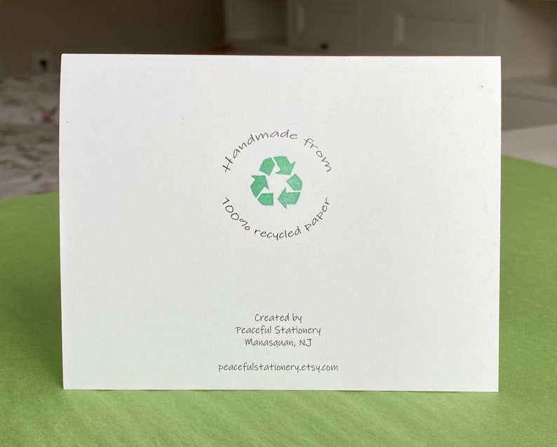 French-Carte de Voeux-Je t\u2019aime-100/% Papier Recycle-Ecologiques-Artisanal