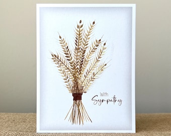 Nos condoléances à tous - Carte de voeux - Papier 100 % recyclé - Respectueux de l'environnement - Désolé pour votre perte - Format A2-4,25 x 5,5 po.