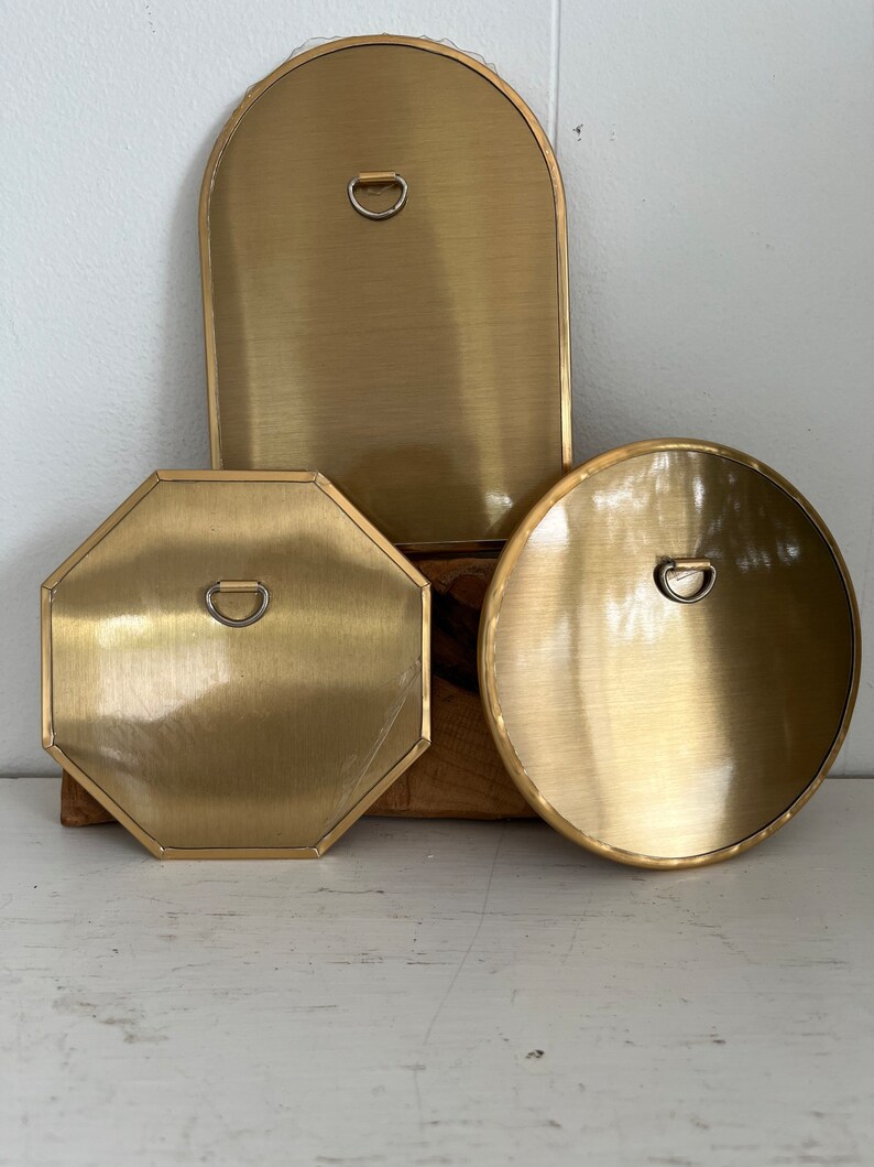 Small Brass Mirrors Brass Wall Mirrors Etsy