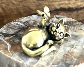 Brass Cat Bottle Opener | Walter Bosse and Hangenauer Style Mid