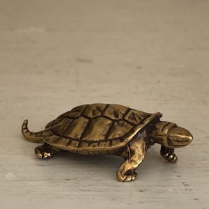 Miniature Brass Turtle | Brass Tortoise