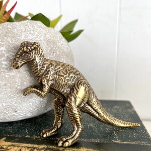 Brass Miniature Dinosaur, Allosaurus Jurassic image 2