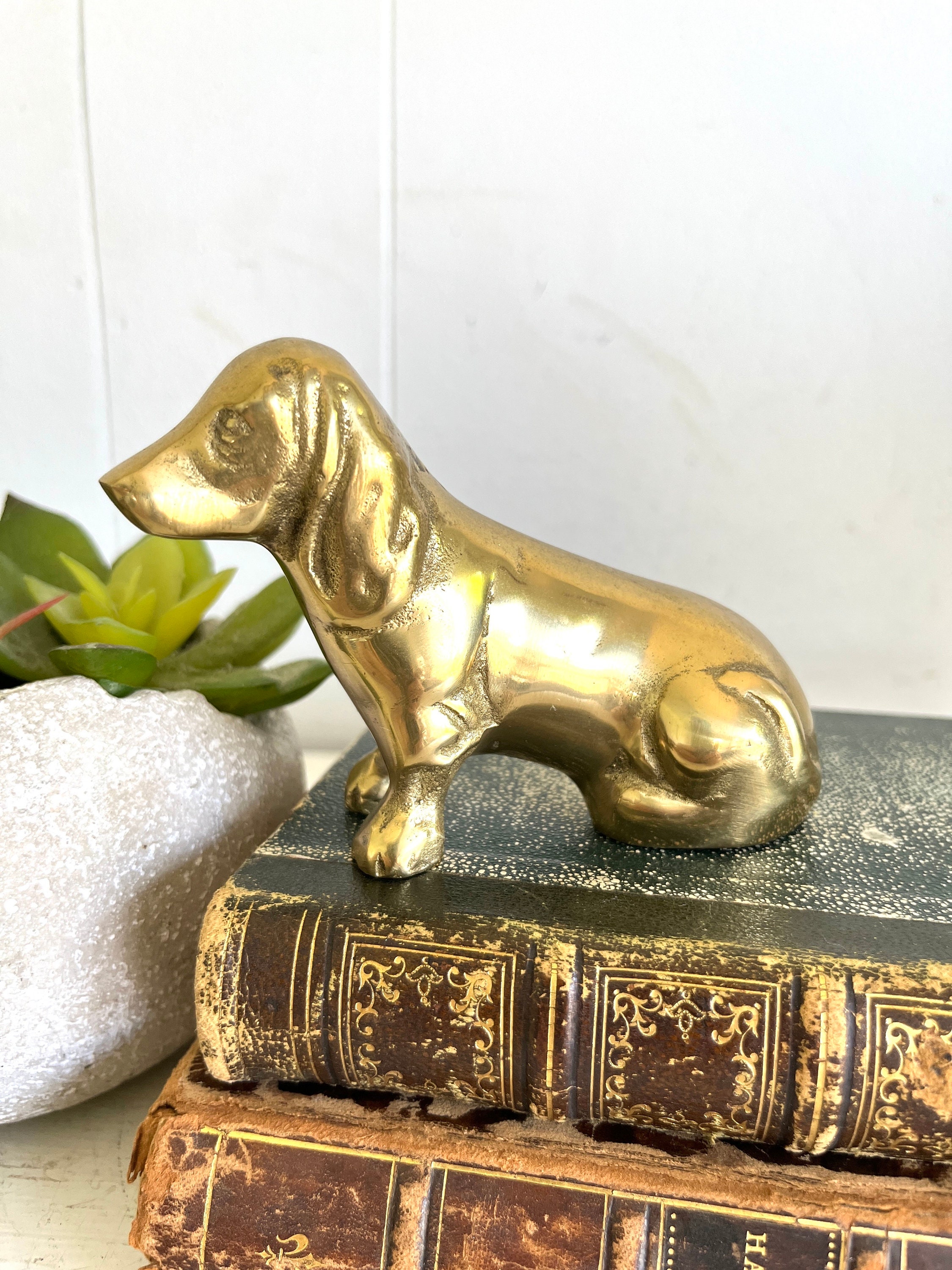 Vintage Brass Dachshund - Etsy
