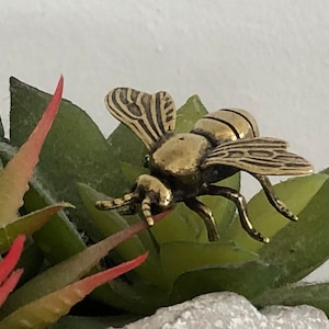 Miniature Brass Bumblebee | Miniature Brass Honey Bee