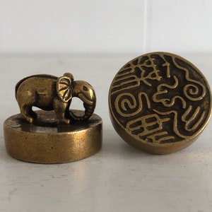 Brass Elephant Seal | Elephant Stamp | Elephant Wax Seal