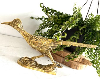 Large Brass Roadrunner, 12 1/2” Long | Southwest Decor