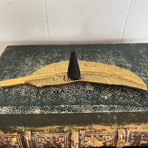 Brass Feather Incense Burner | Brass Feather Ring Holder