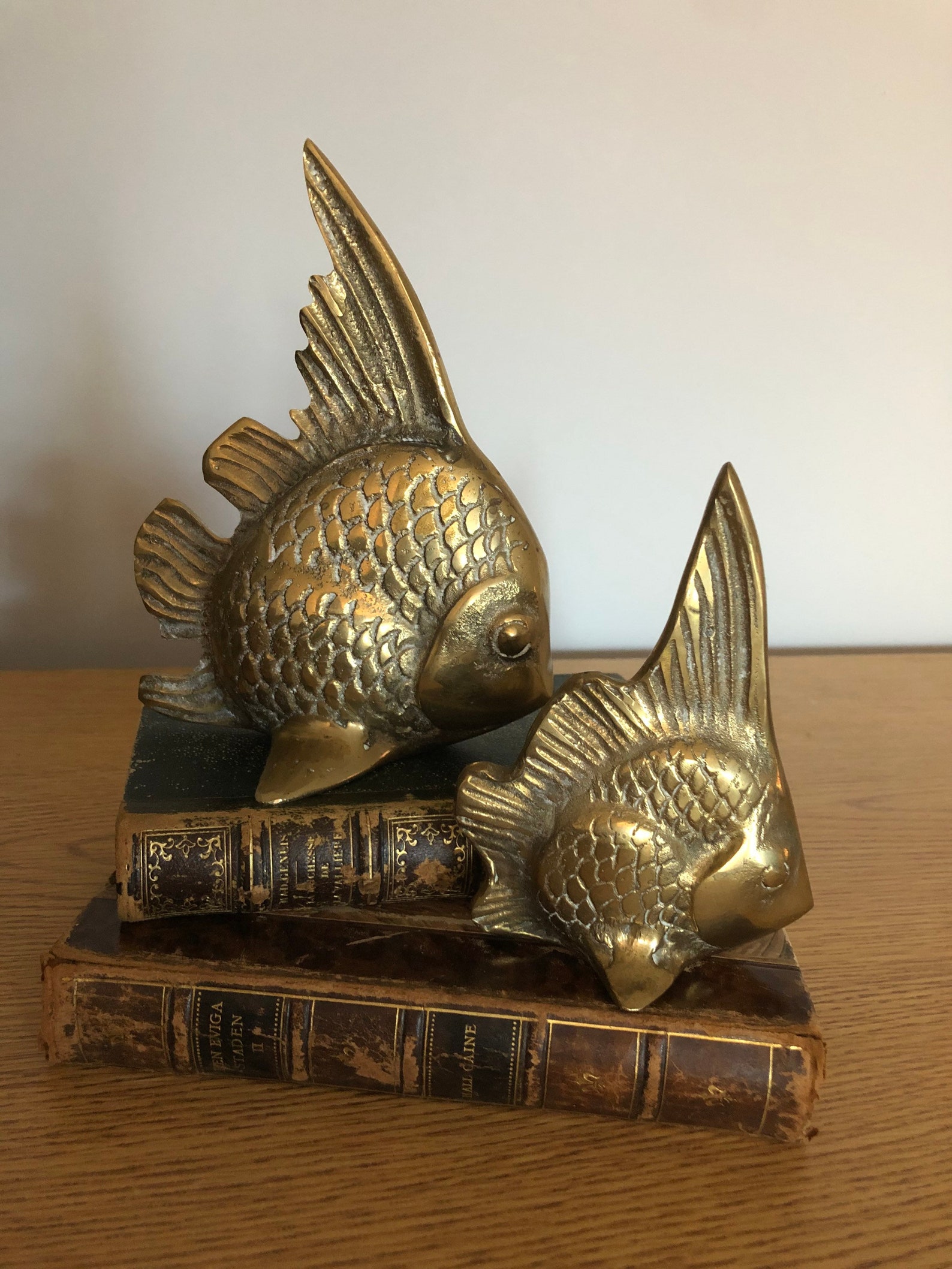 Brass Angel Fish Brass Fish Fish Bookend Etsy