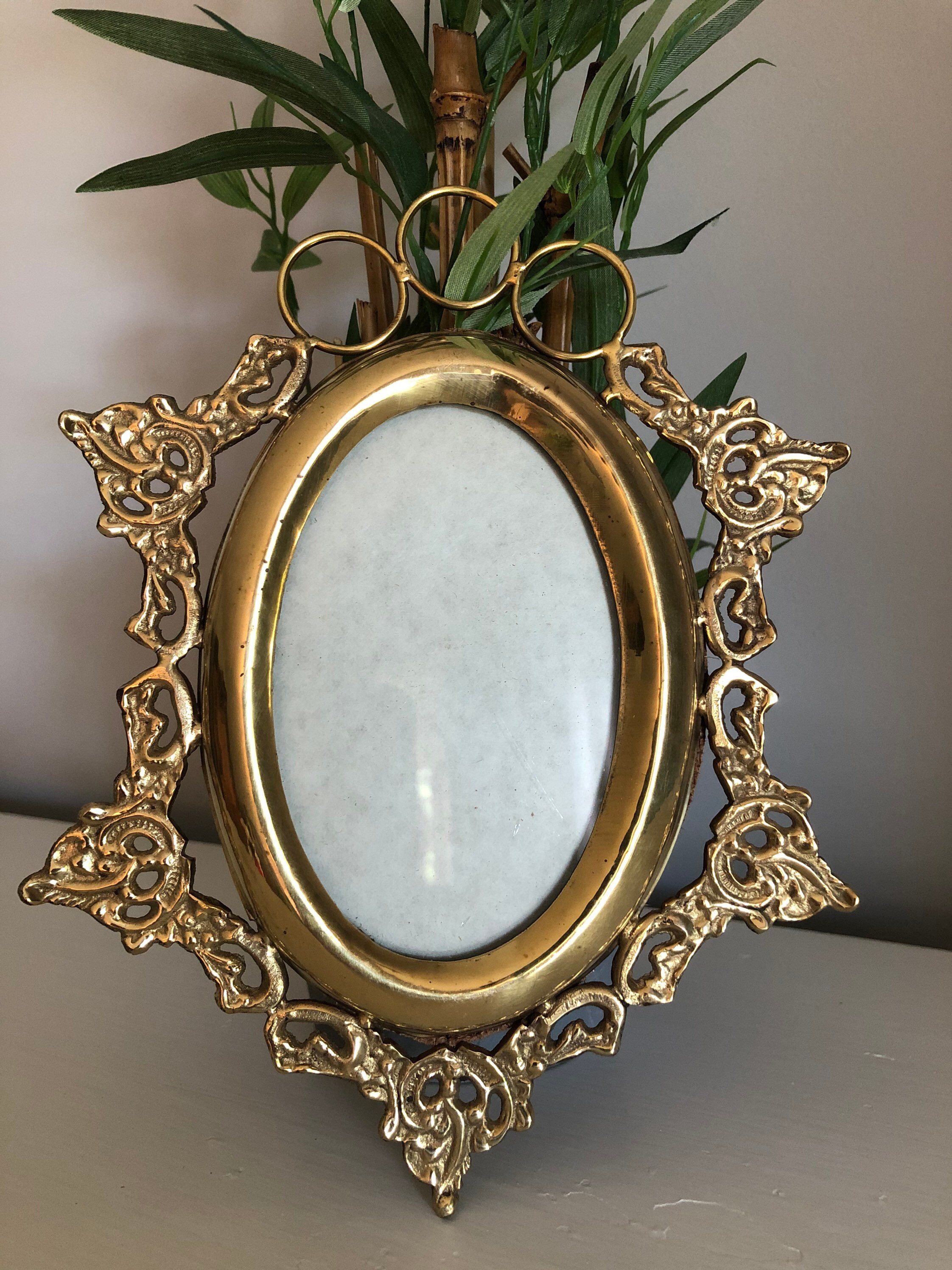 Brass Picture Frame Brass Wall Frame Etsy