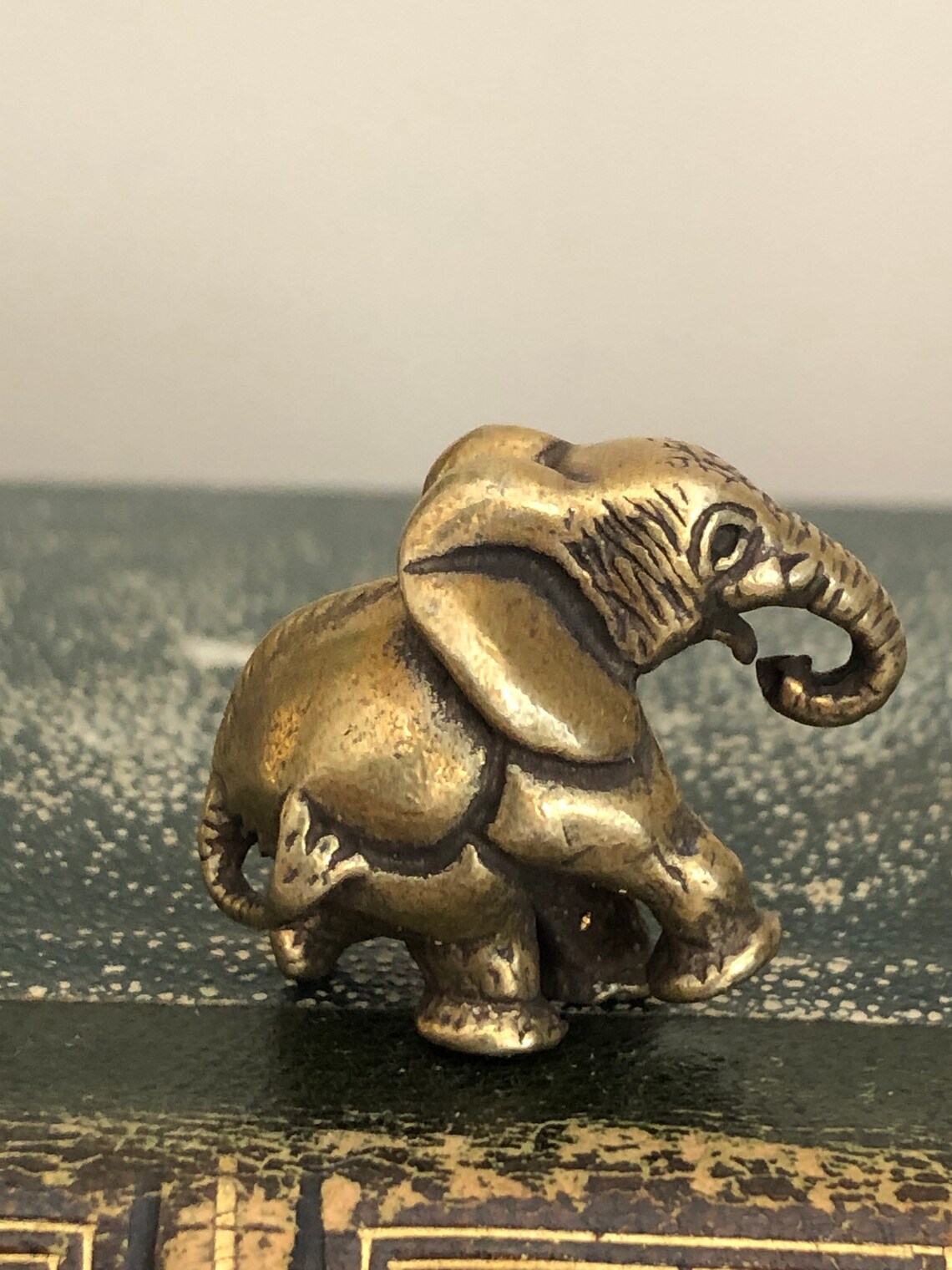 Brass Elephant Miniature Elephant Dancing Elephant Etsy