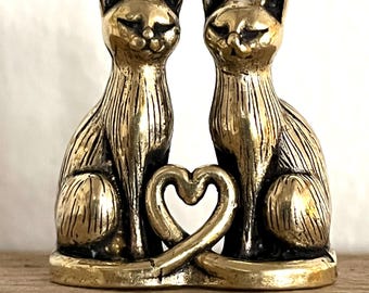 Next Silver Cat Couple Figurine – “you're Pawsome” Ornament – Cat