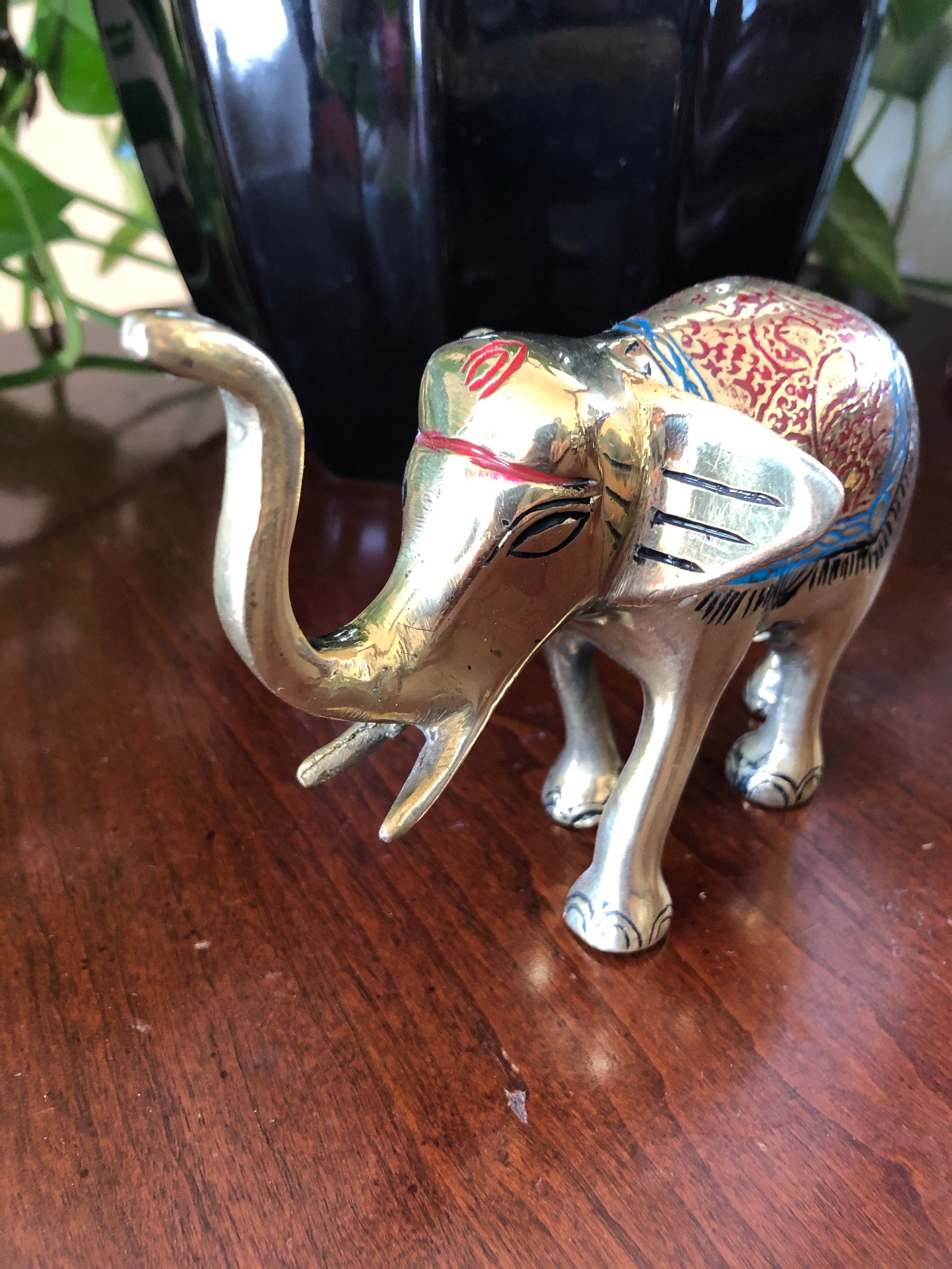 Brass Elephants India Elephant Elephant Bookend Wedding Etsy