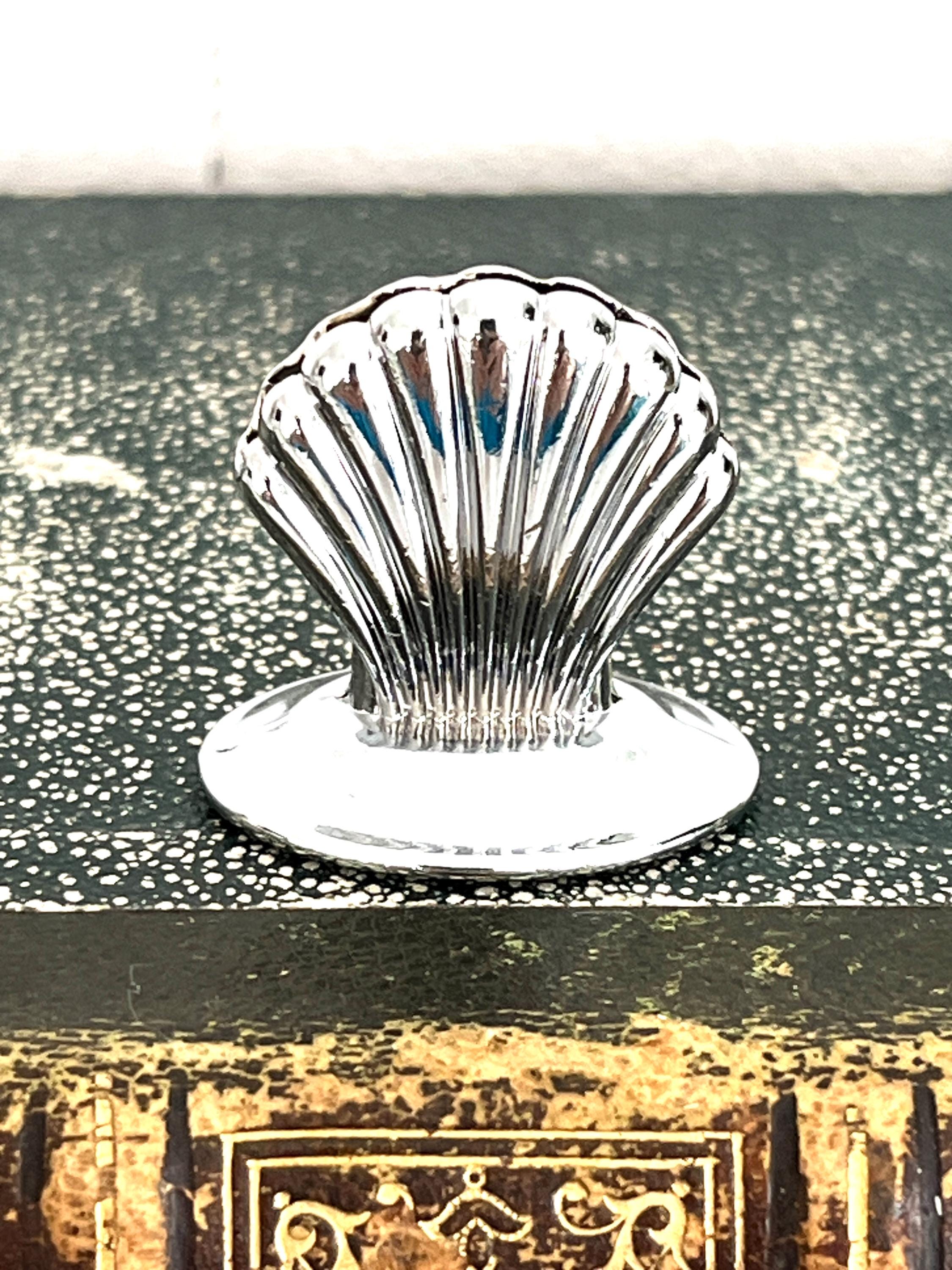 Silver Shell Photo Holder | Silver Shell Place Card Holder