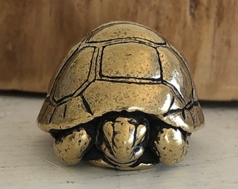 Miniature Brass Tortoise | Brass Turtle