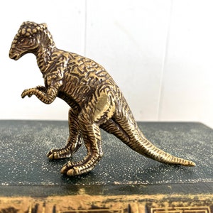 Brass Miniature Dinosaur, Allosaurus Jurassic image 4