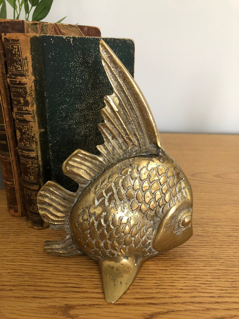 Brass Angel Fish Brass Fish Fish Bookend Etsy