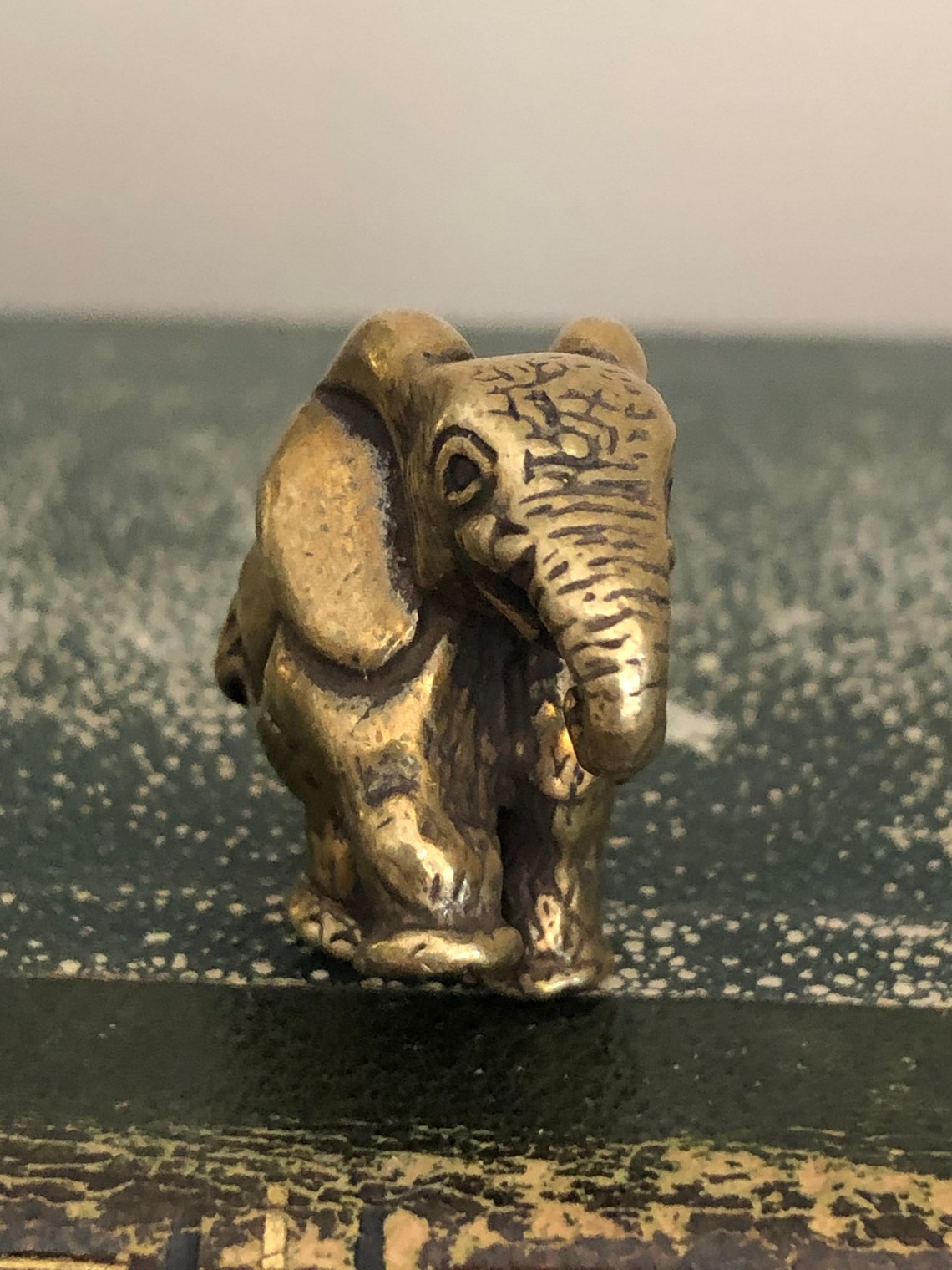 Brass Elephant Miniature Elephant Dancing Elephant Etsy