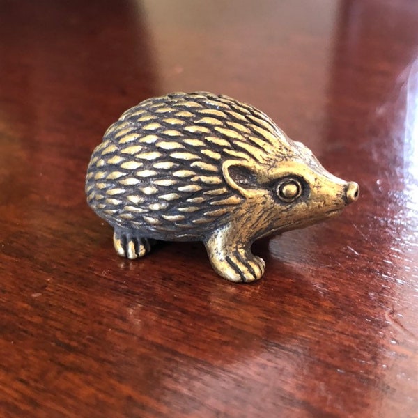 Brass Hedgehog, Miniature | Brass Porcupine