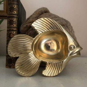 Brass Fish Dish | Brass Fish Spoon Rest | Brass Fish Bowl
