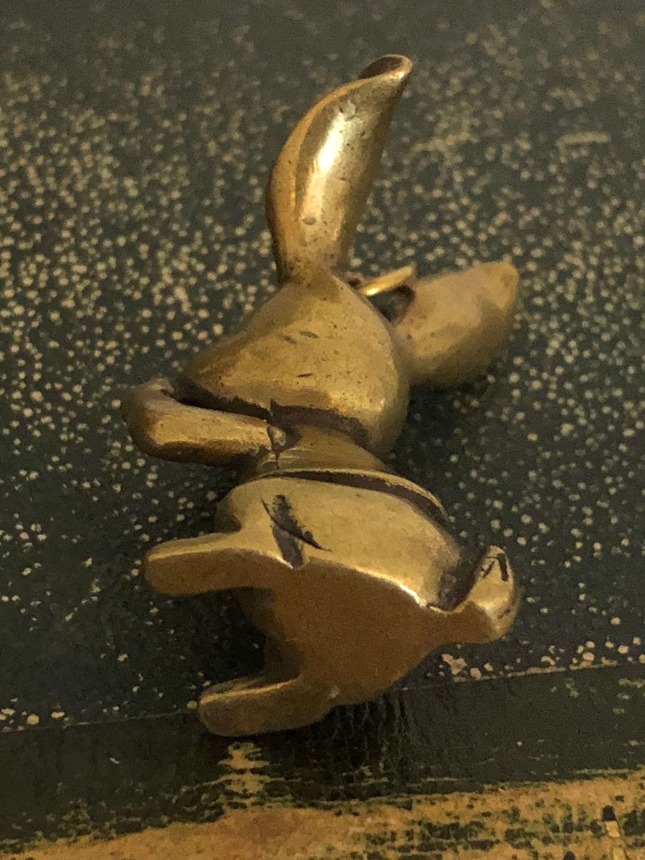 Small Brass Rabbit Pendant Brass Bunny Rabbit Easter Etsy.de