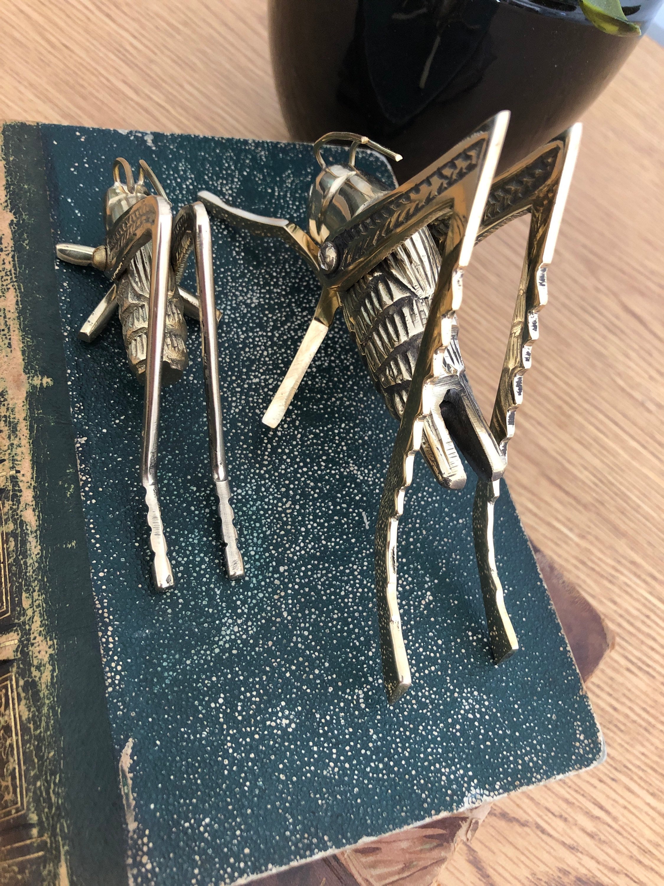 Brass Crickets Good Luck Hearth Cricket Two Sizes Etsy