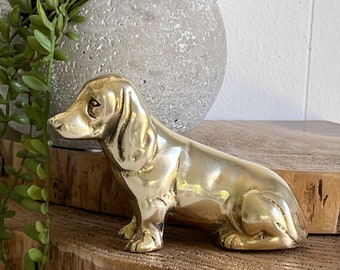 Brass Dachshund