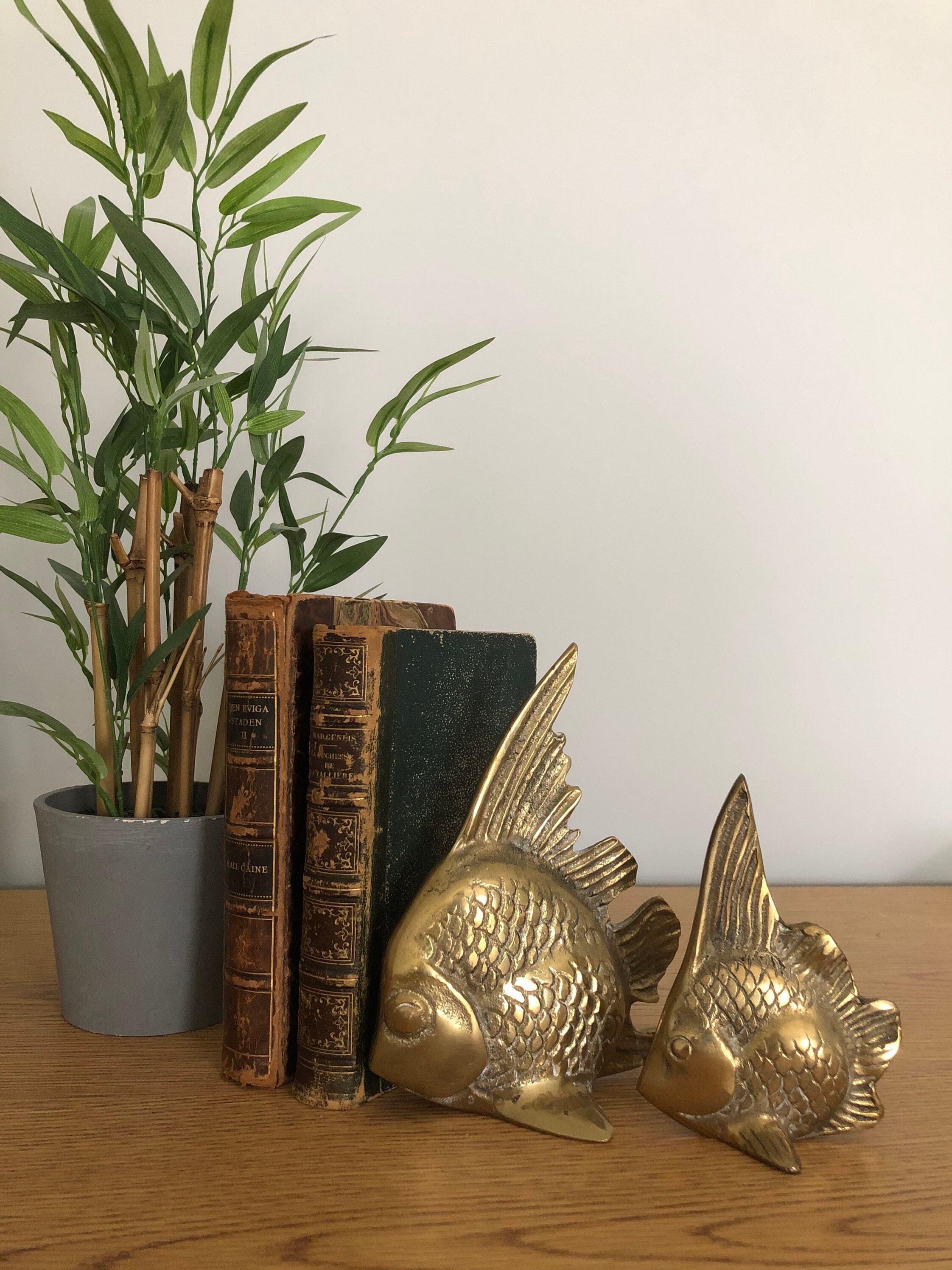 Brass Angel Fish Brass Fish Fish Bookend Etsy